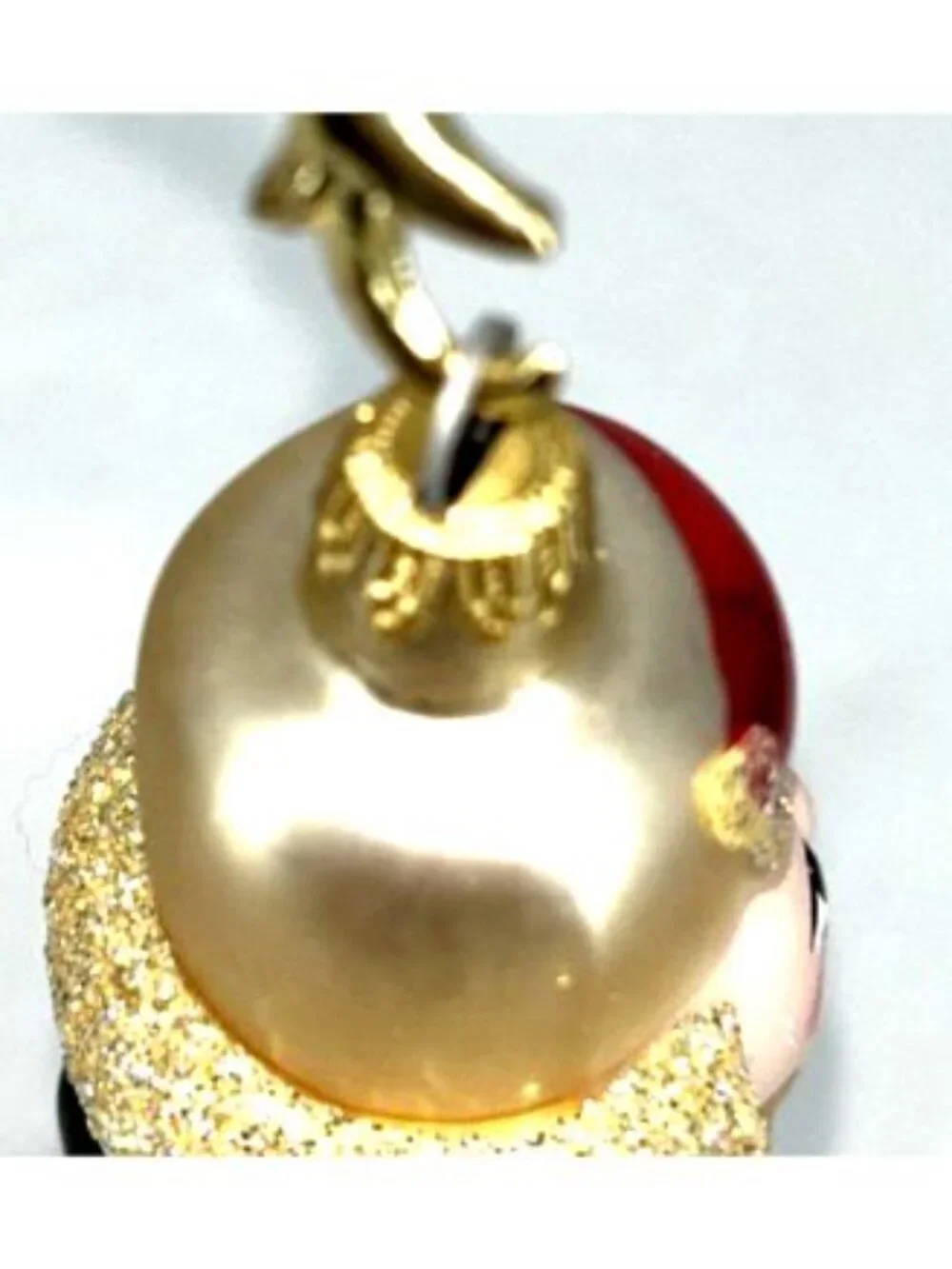 Fitz And Floyd Blown Glass Nutcracker Christmas Ornament 5.5